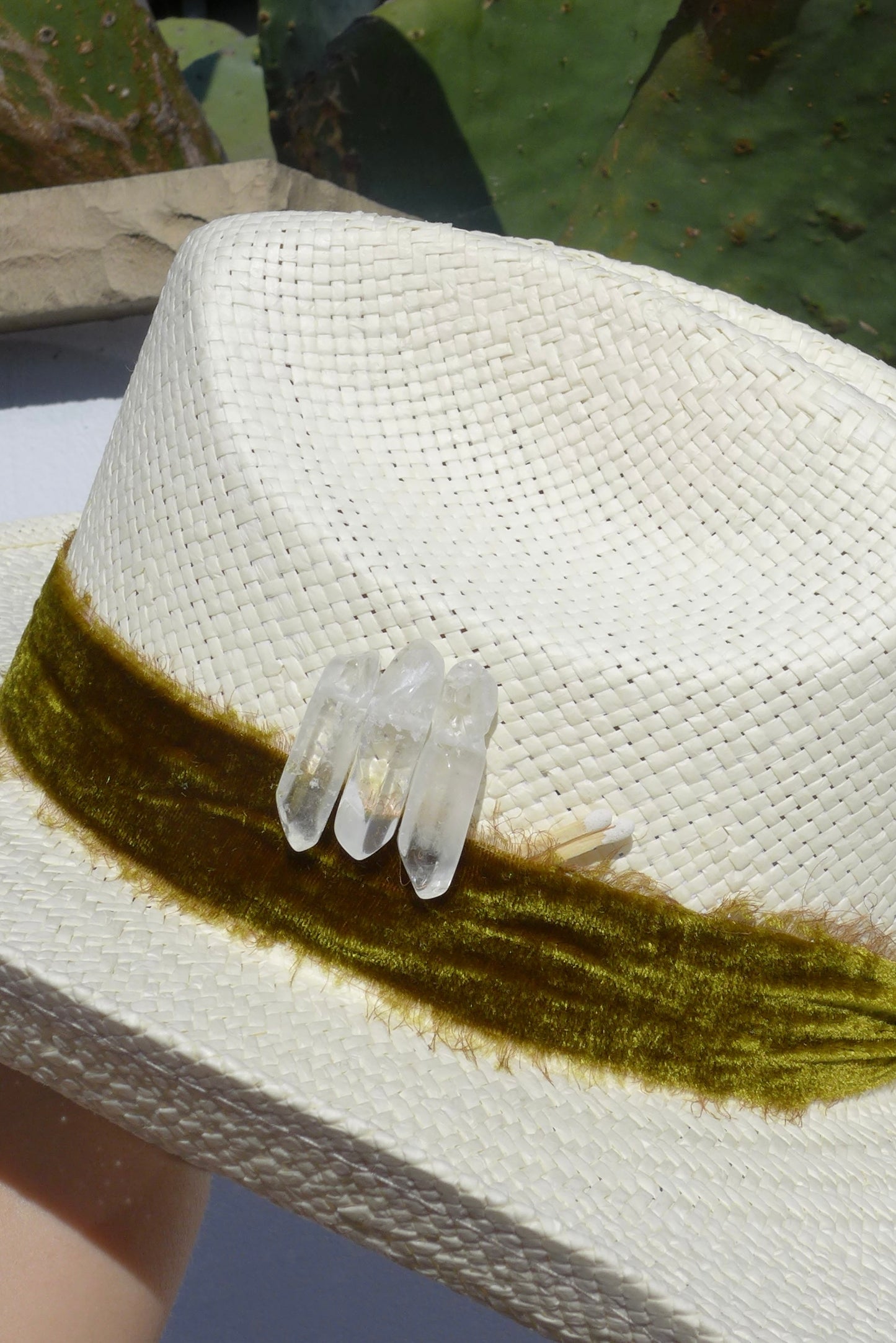 Green Velvet Cowboy Hat