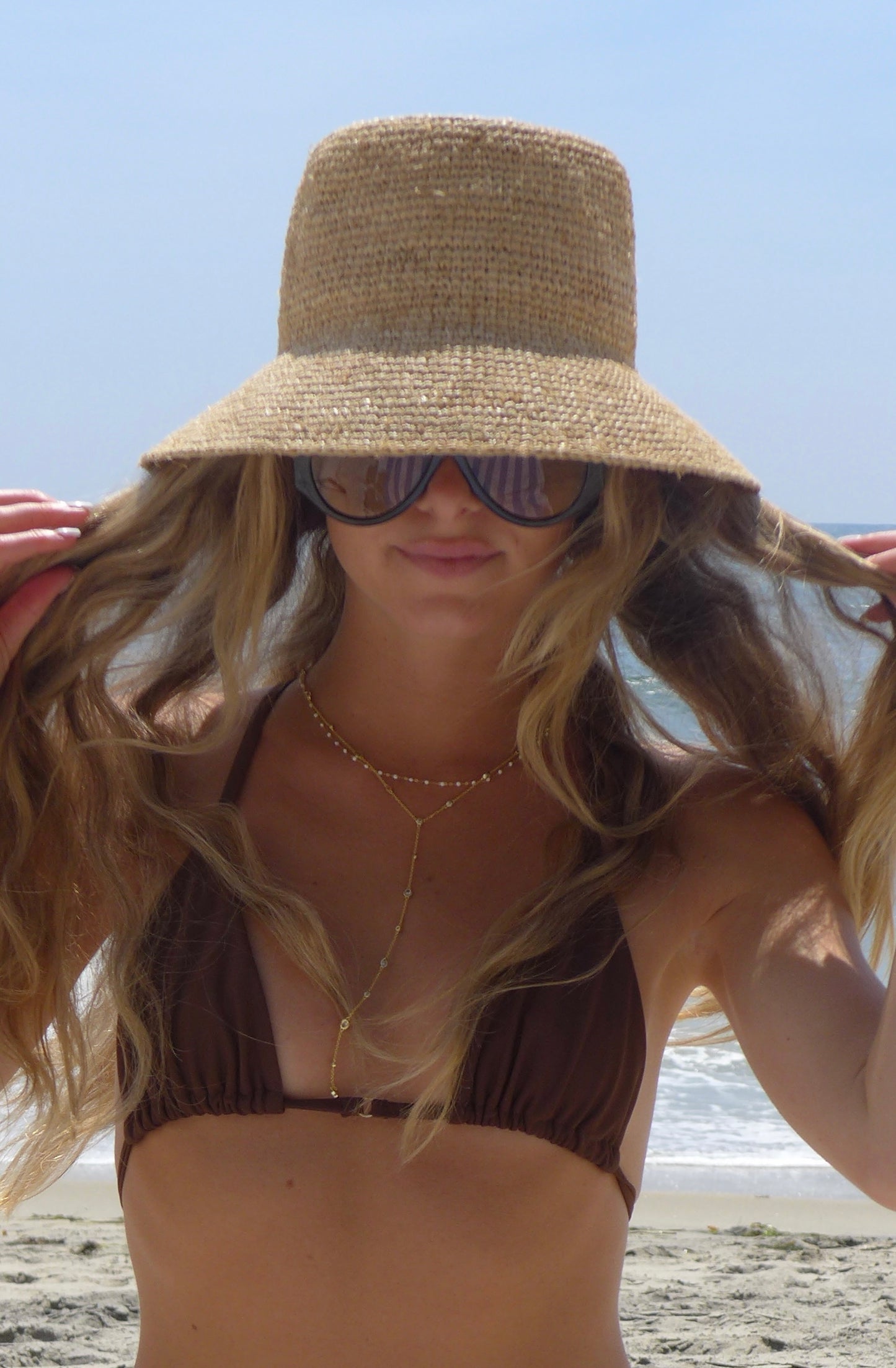 Seaside Raffia Bucket Hat
