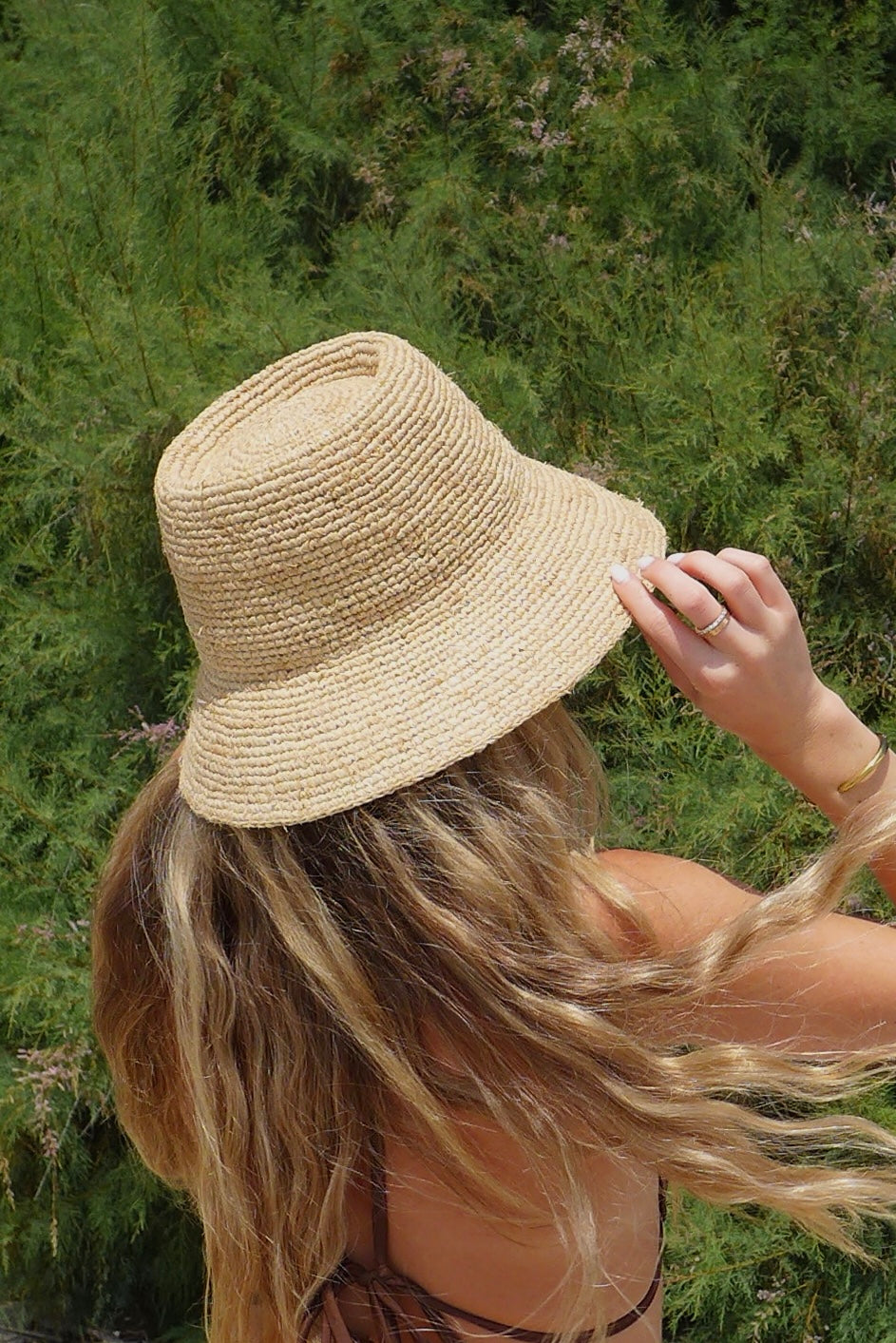 Seaside Raffia Bucket Hat