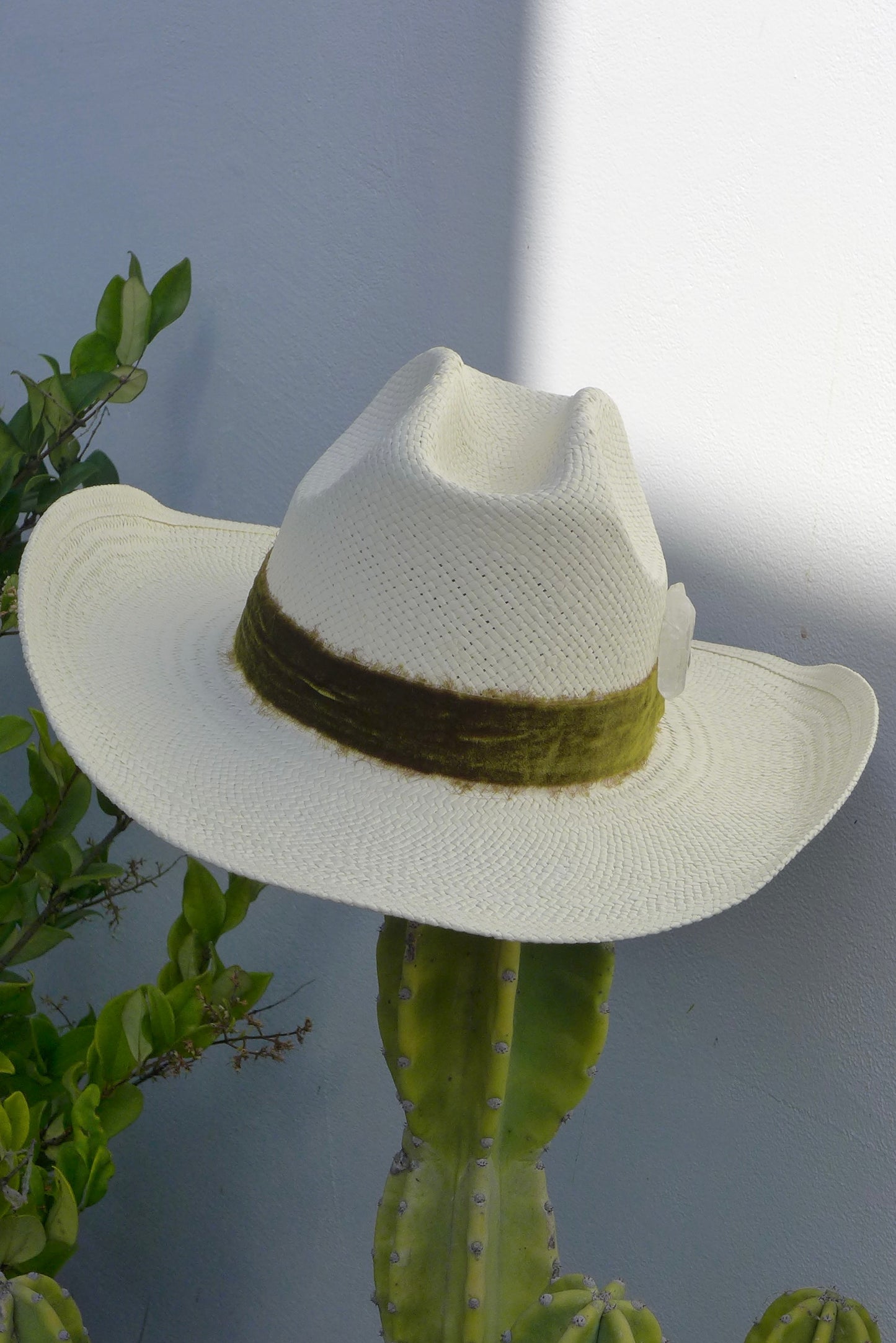 Green Velvet Cowboy Hat
