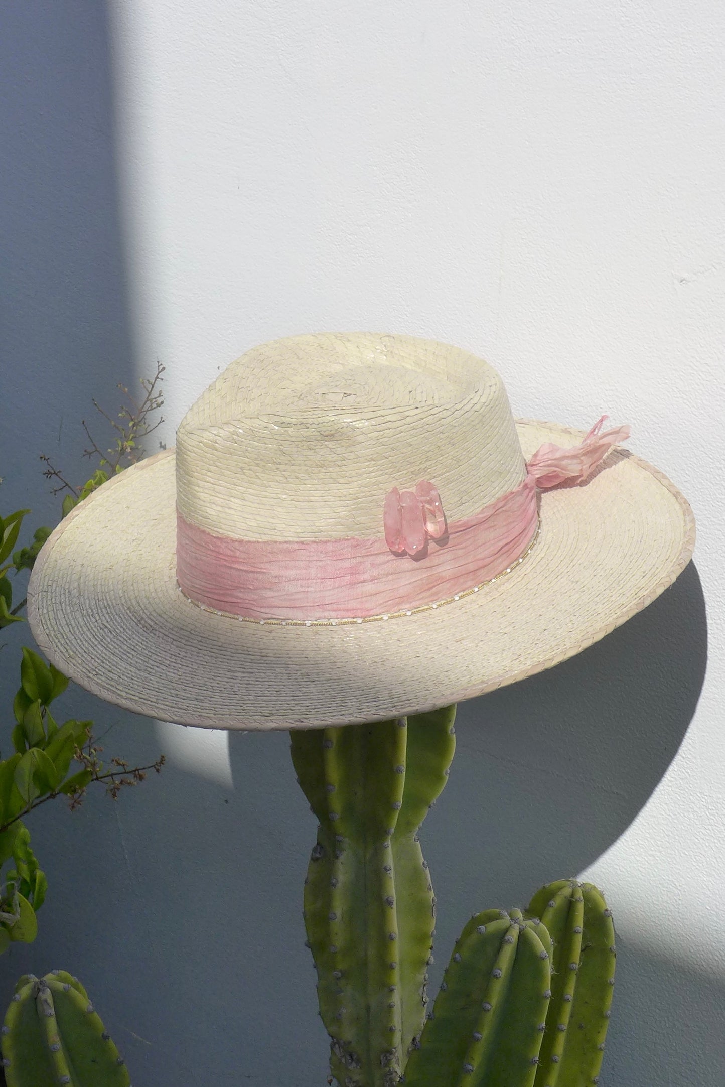 Baby Pink Crystal Rancher Hat