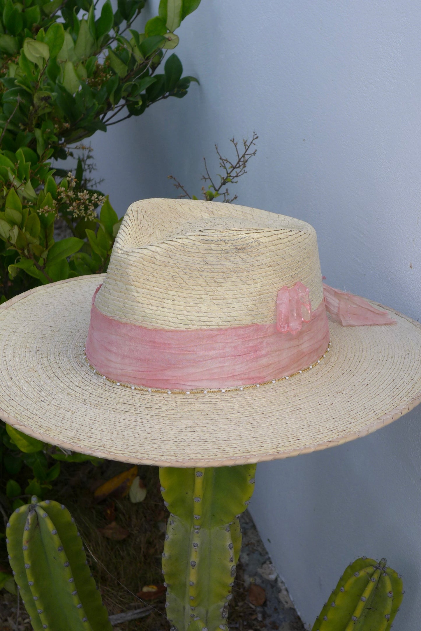 Baby Pink Crystal Rancher Hat