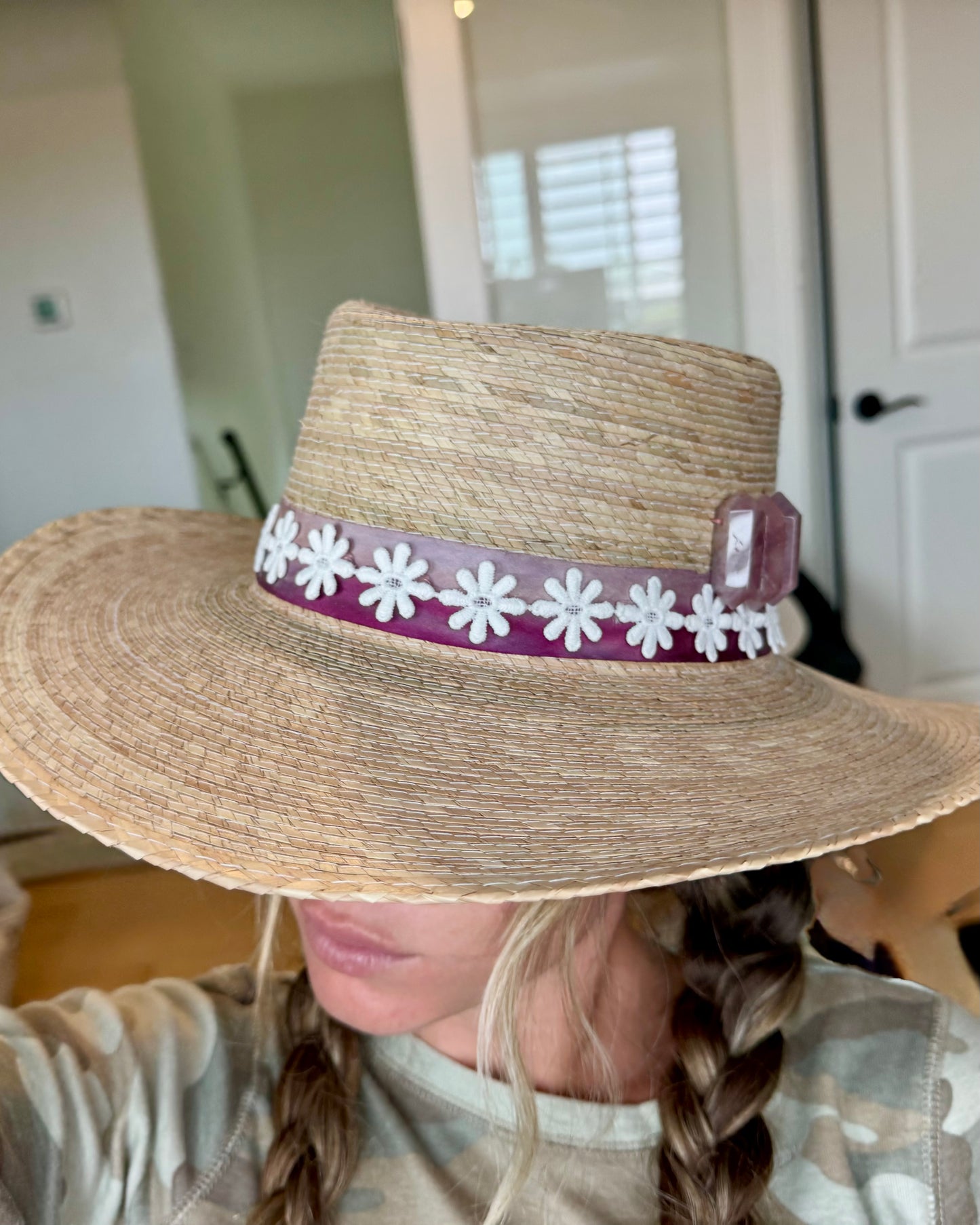 1 of 1: Purple Girl Gambler Hat