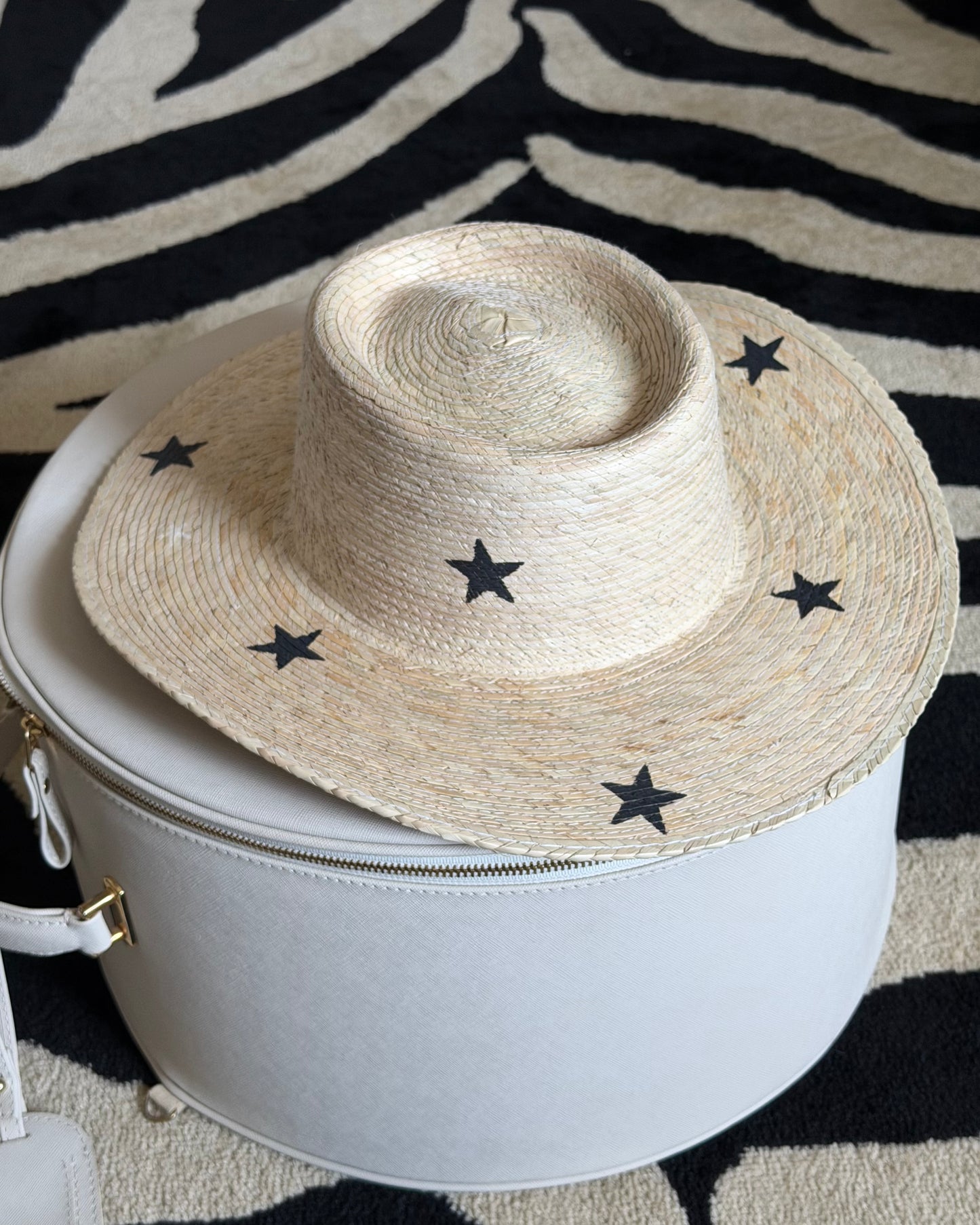 1 of 1: Black Starry Gambler Hat