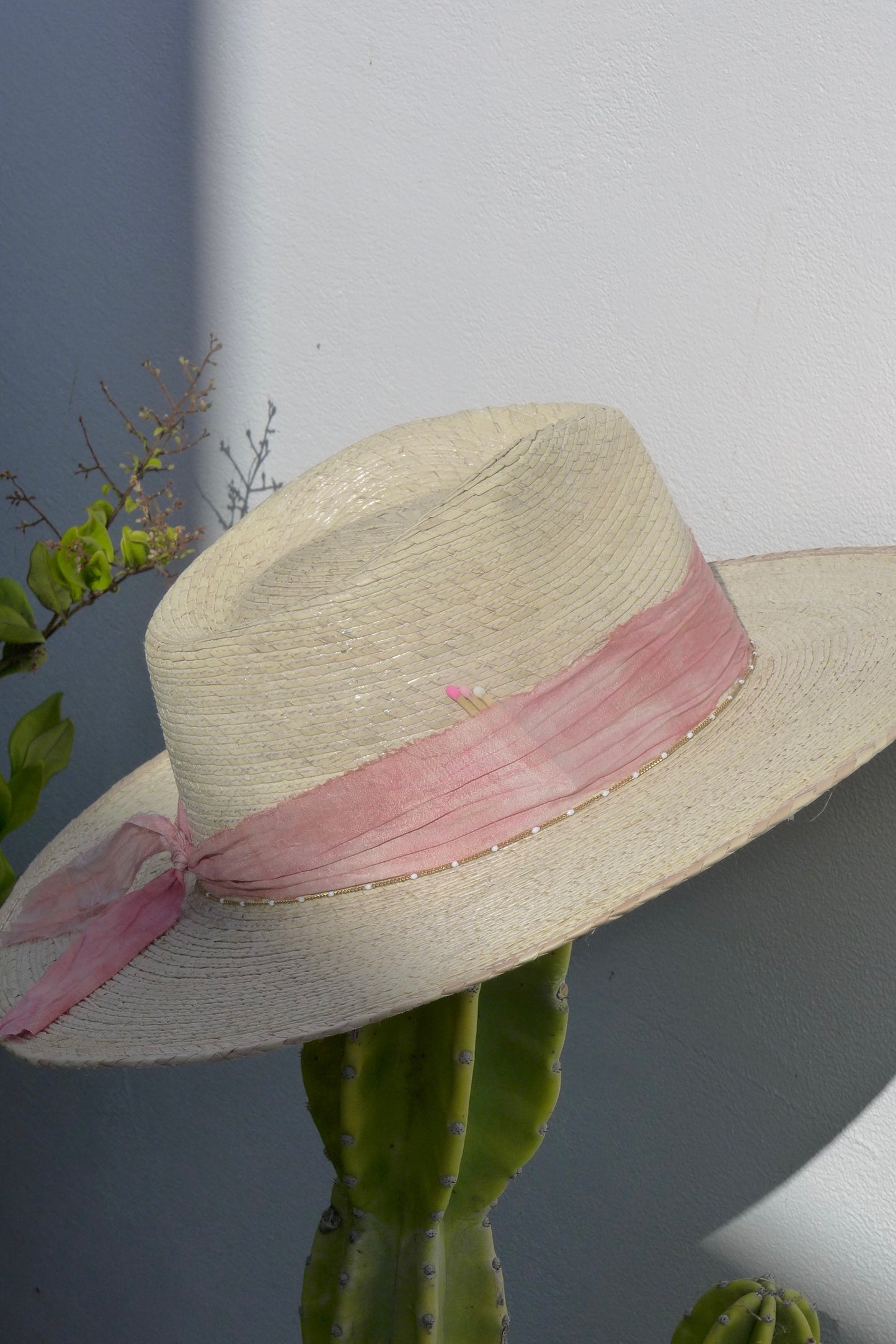 Baby Pink Crystal Rancher Hat
