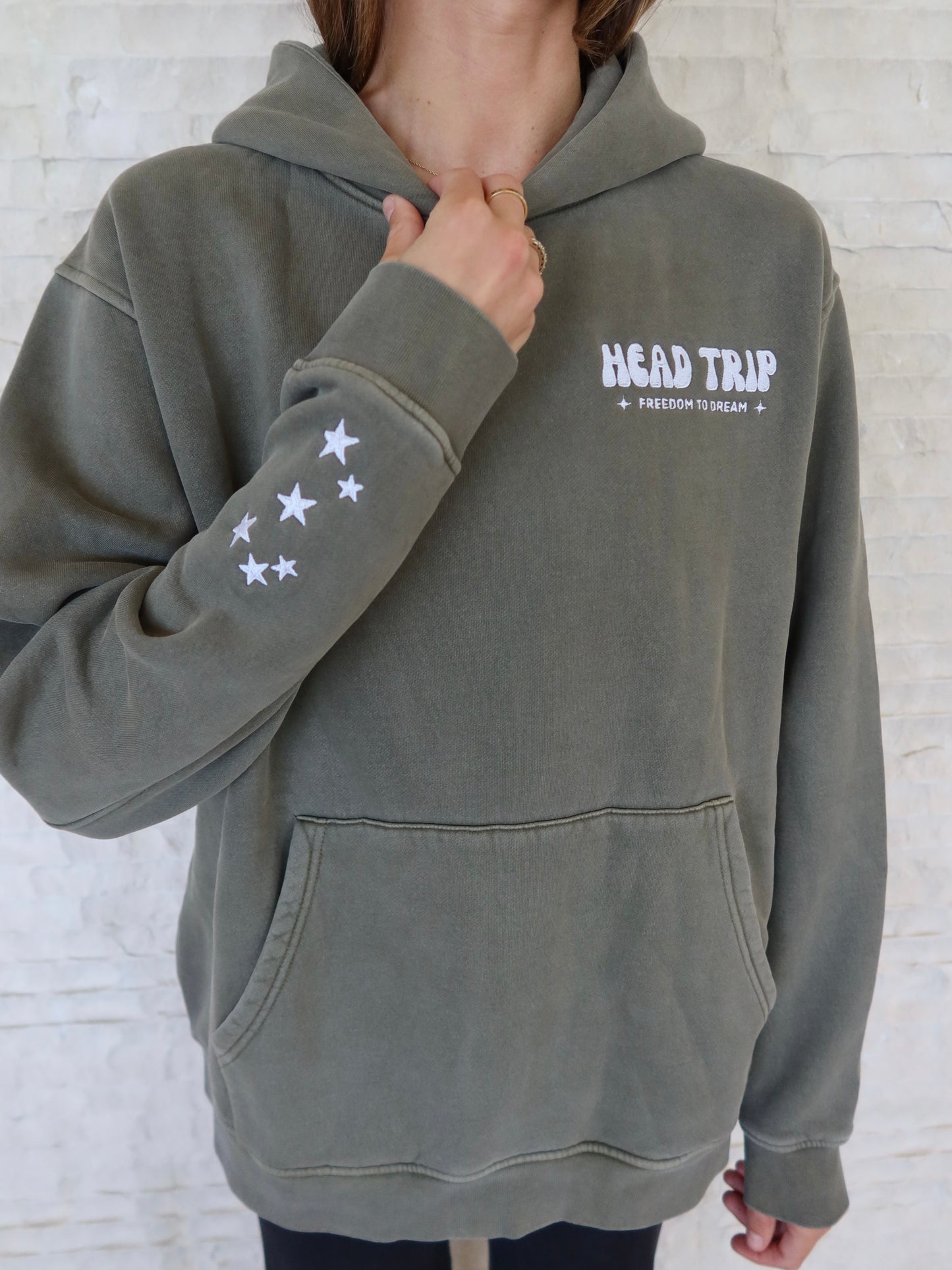 Head Trip Embroidered Hoodie