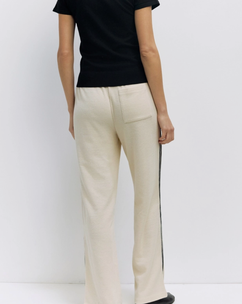 Waffle Knit Pant in Ivory