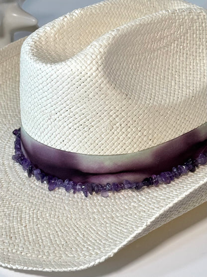 Amethyst Crystal Cowboy Hat