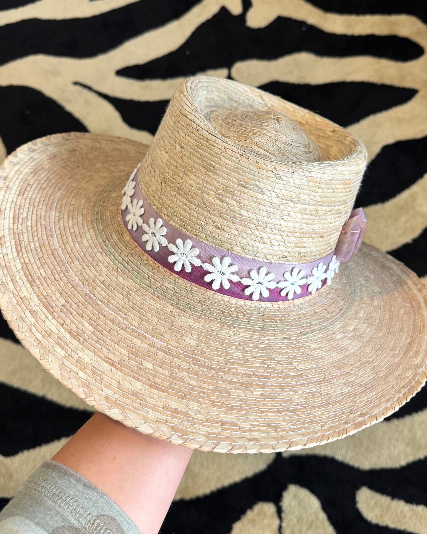 1 of 1: Purple Girl Gambler Hat