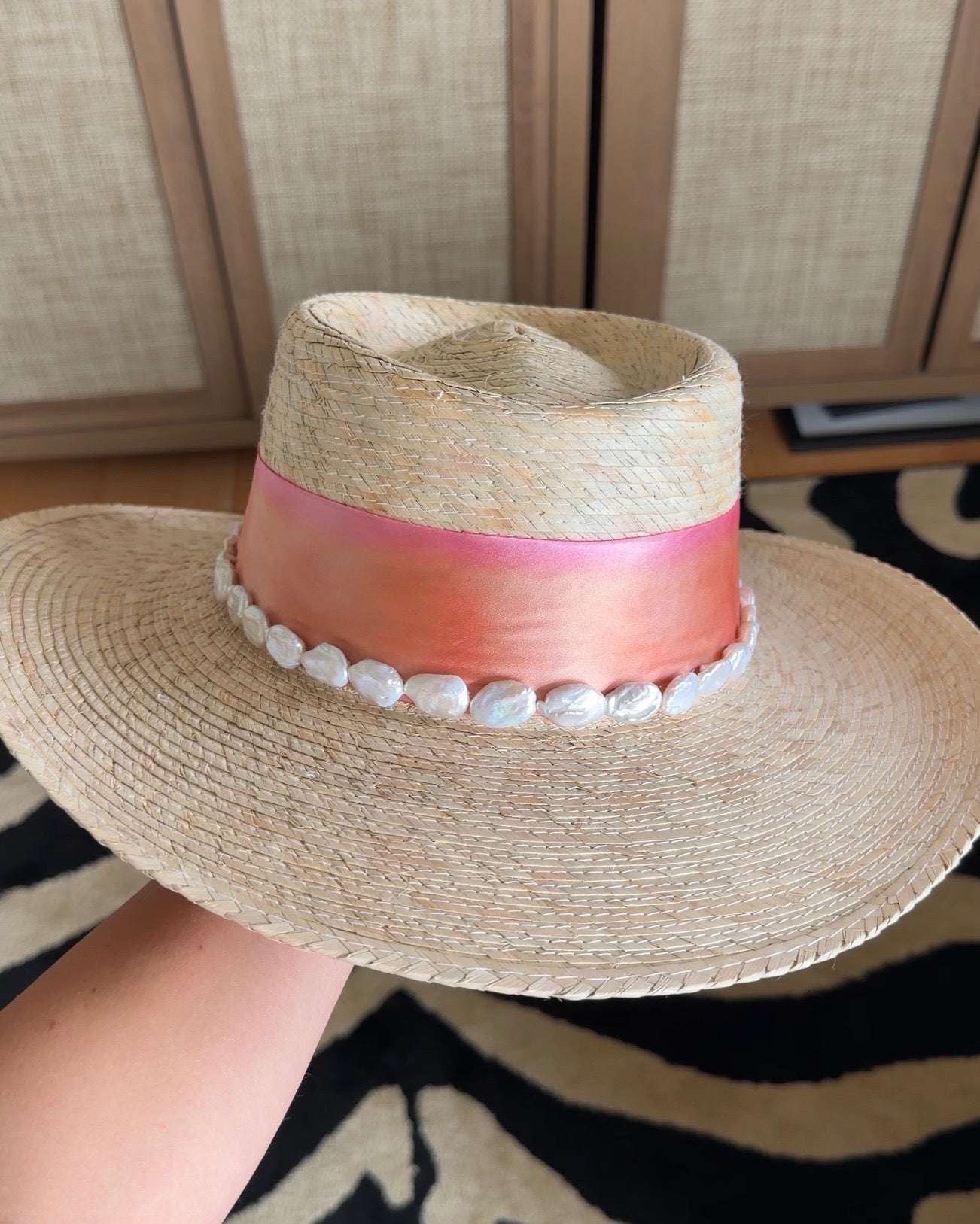 1 of 1: Creamsicle Pearl Gambler Hat