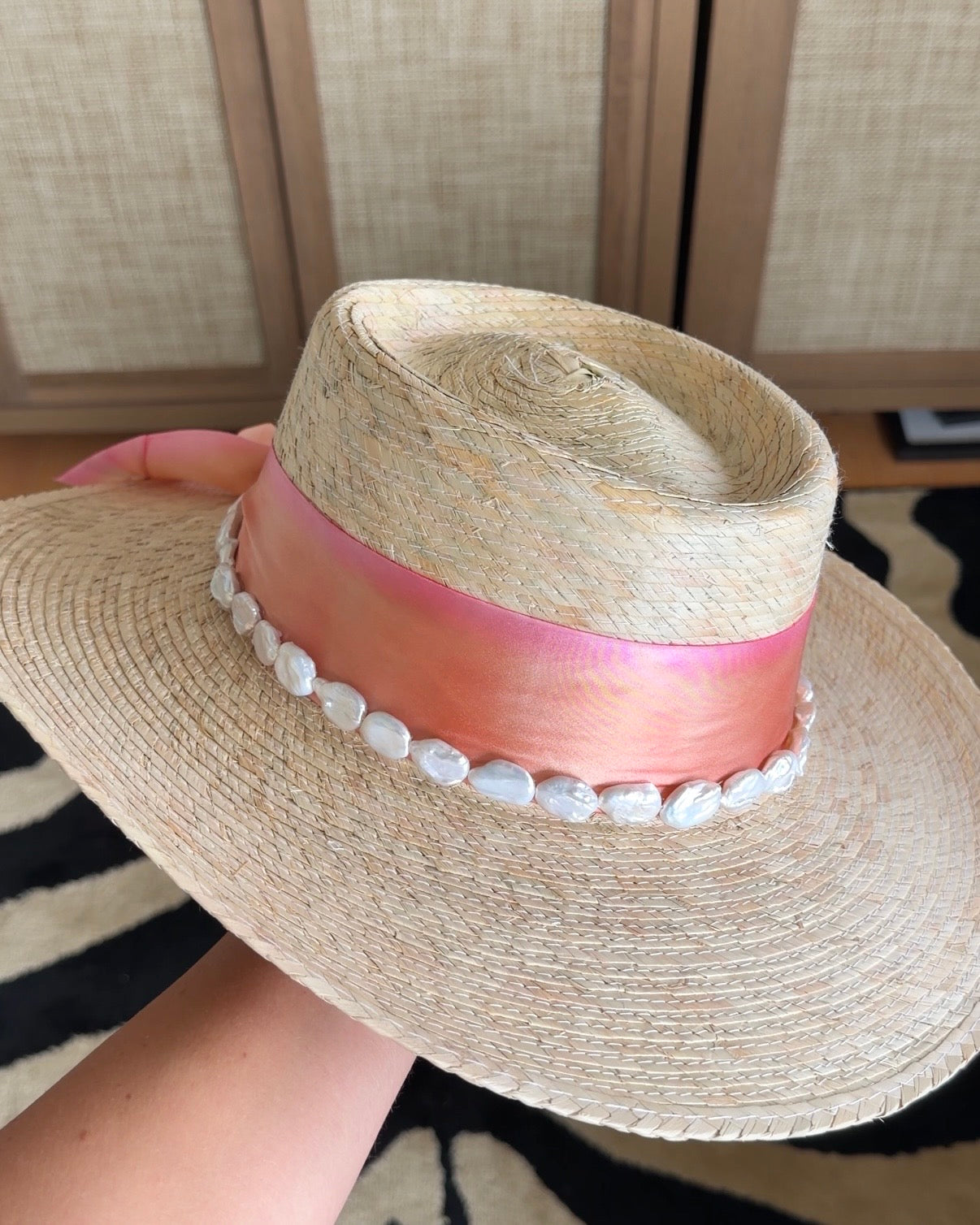 1 of 1: Creamsicle Pearl Gambler Hat