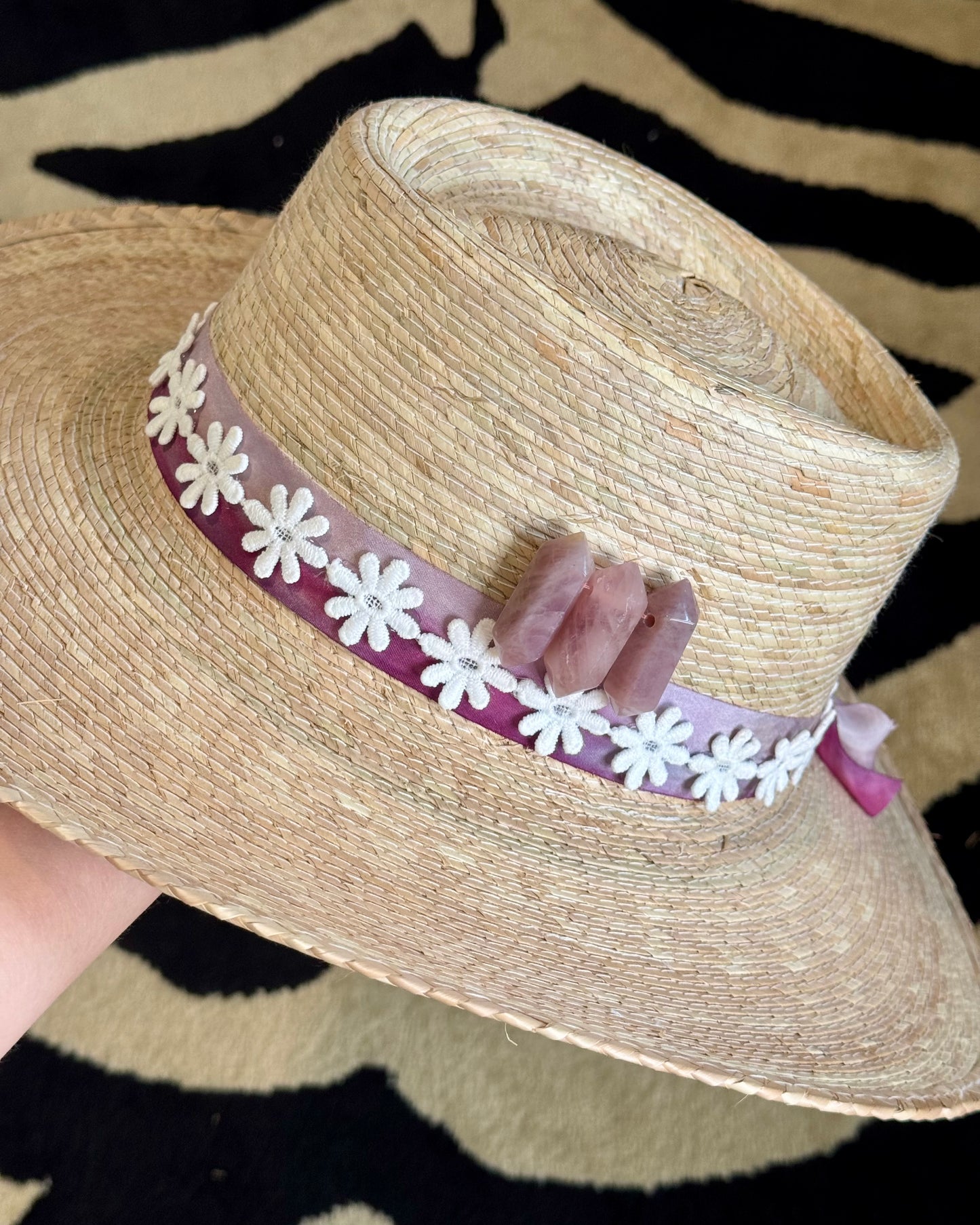 1 of 1: Purple Girl Gambler Hat