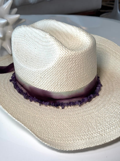 Amethyst Crystal Cowboy Hat
