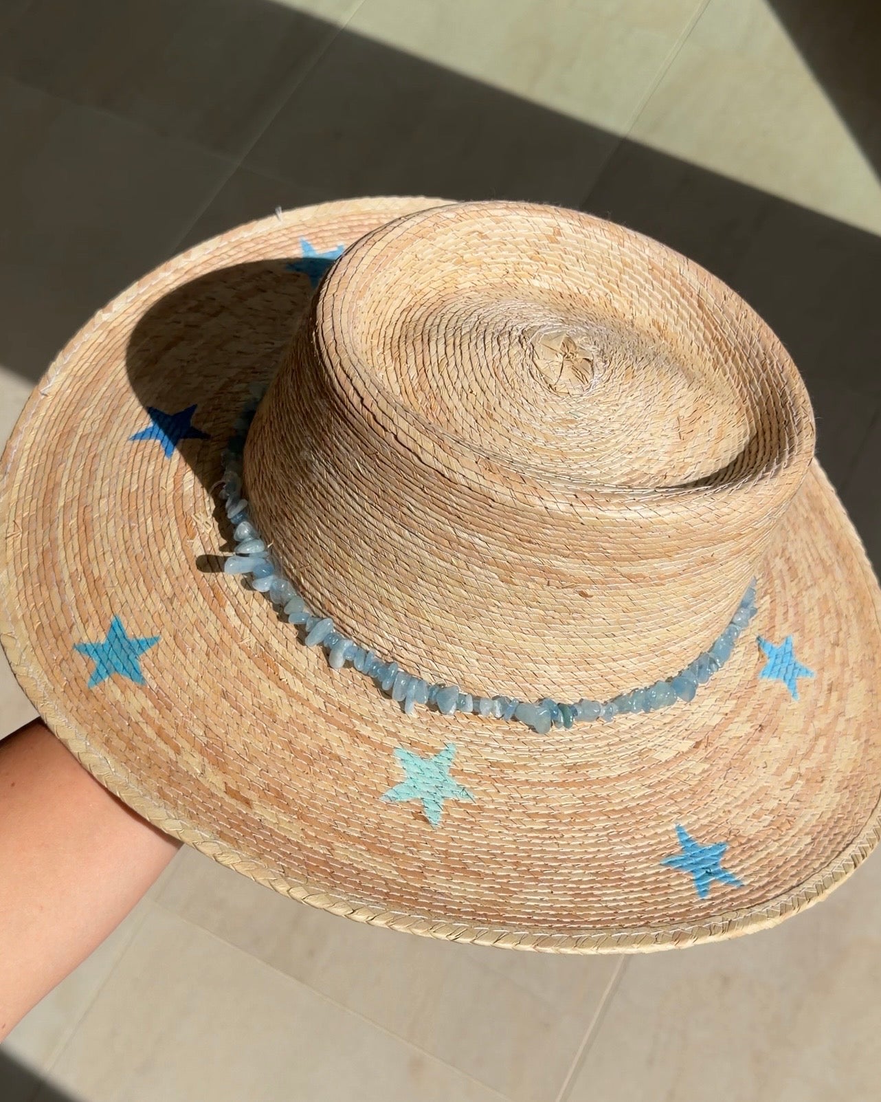 1 of 1: Blue Star Gambler Hat