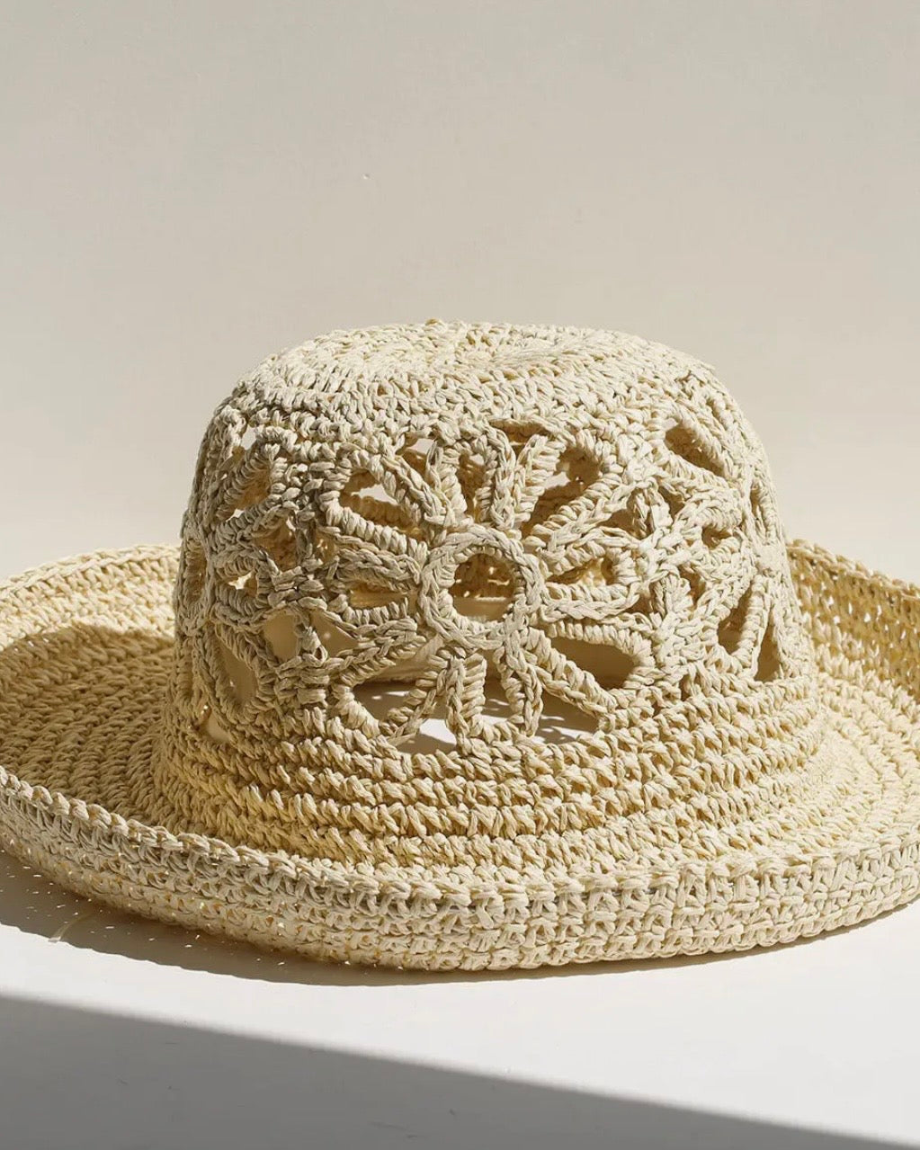 Flower Crochet Bucket Hats