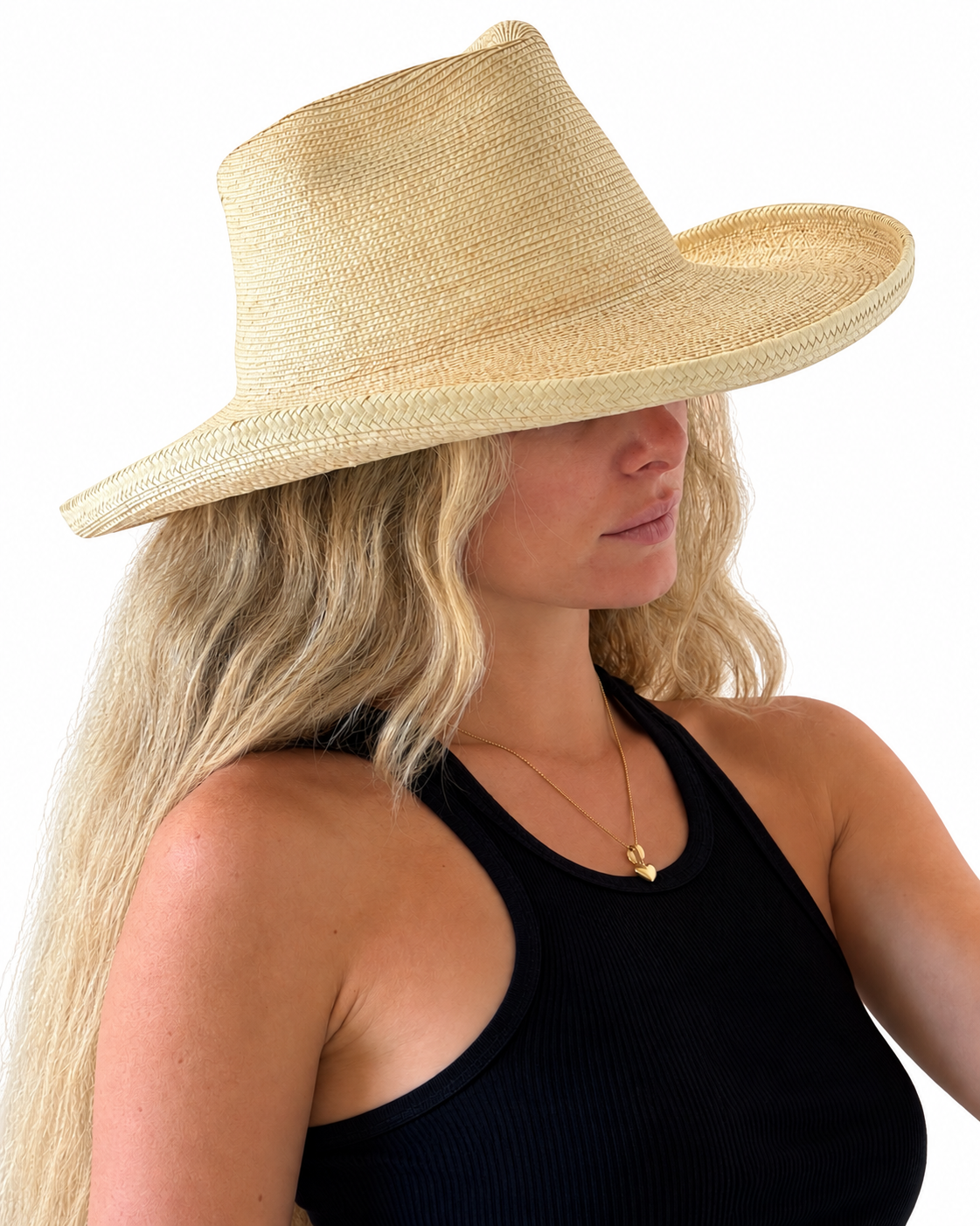 Premium Palm Leaf Western Hat