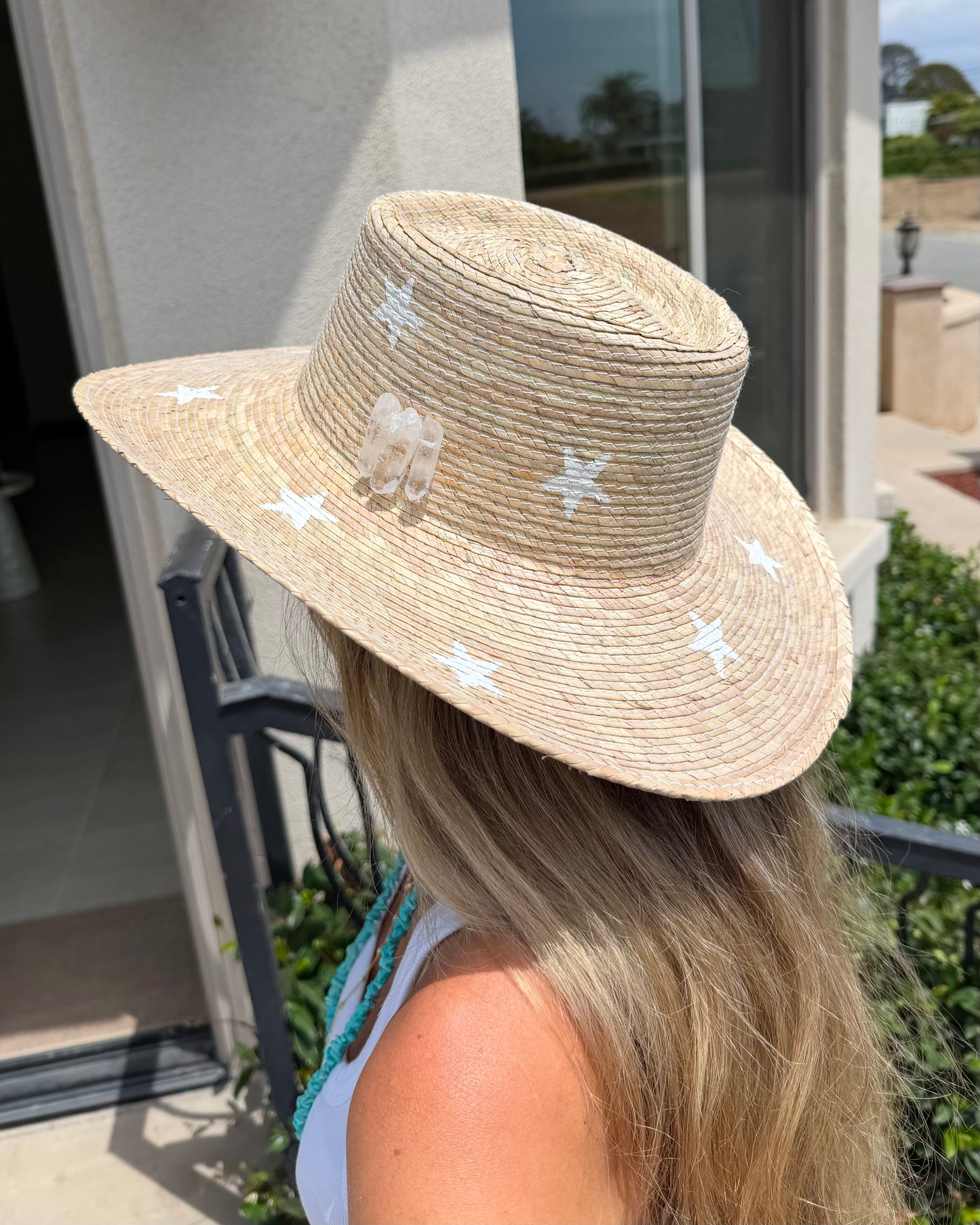 1 of 1: White Star Gambler Hat