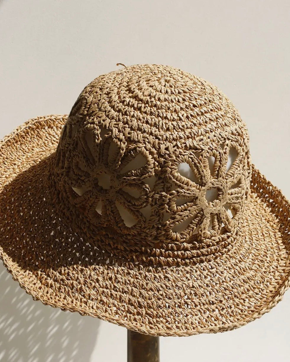 Flower Crochet Bucket Hats