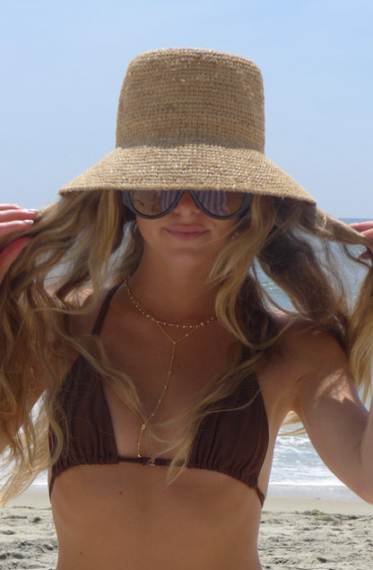 Seaside Raffia Bucket Hat