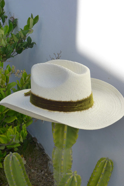 Green Velvet Cowboy Hat