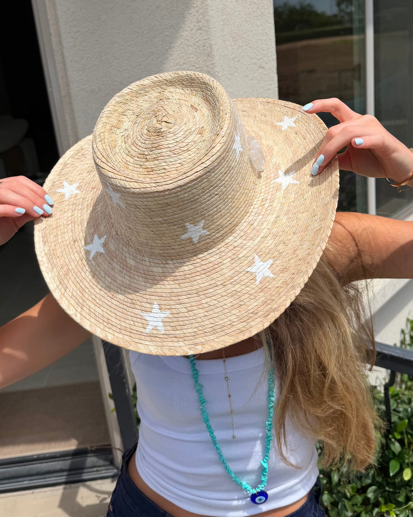 1 of 1: White Star Gambler Hat