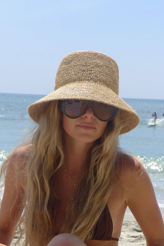 Seaside Raffia Bucket Hat