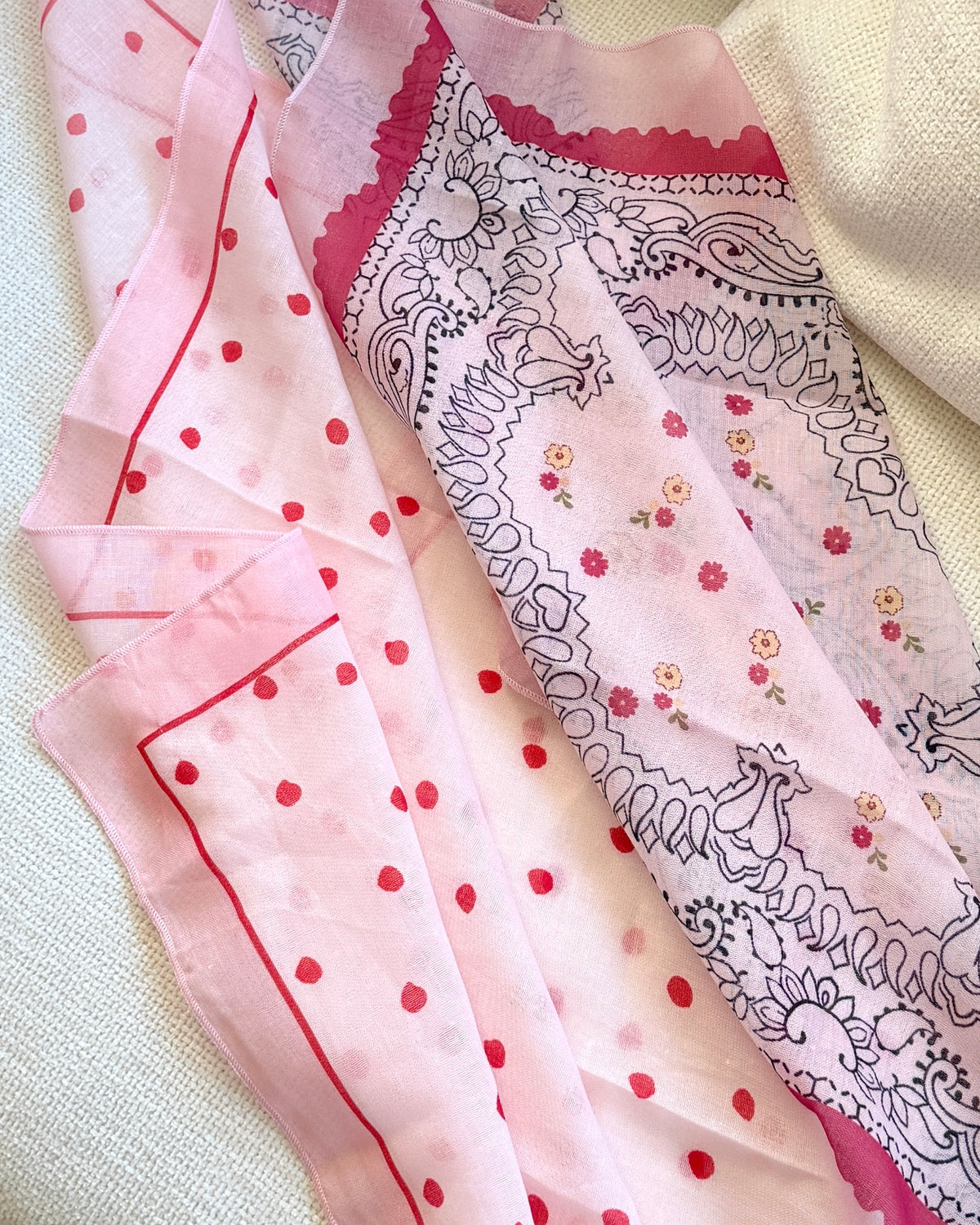 Pink Head Scarfs