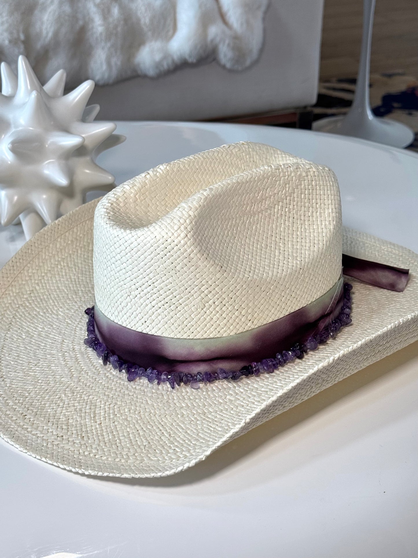 Amethyst Crystal Cowboy Hat