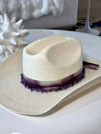 Amethyst Crystal Cowboy Hat