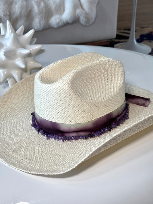 Amethyst Crystal Cowboy Hat