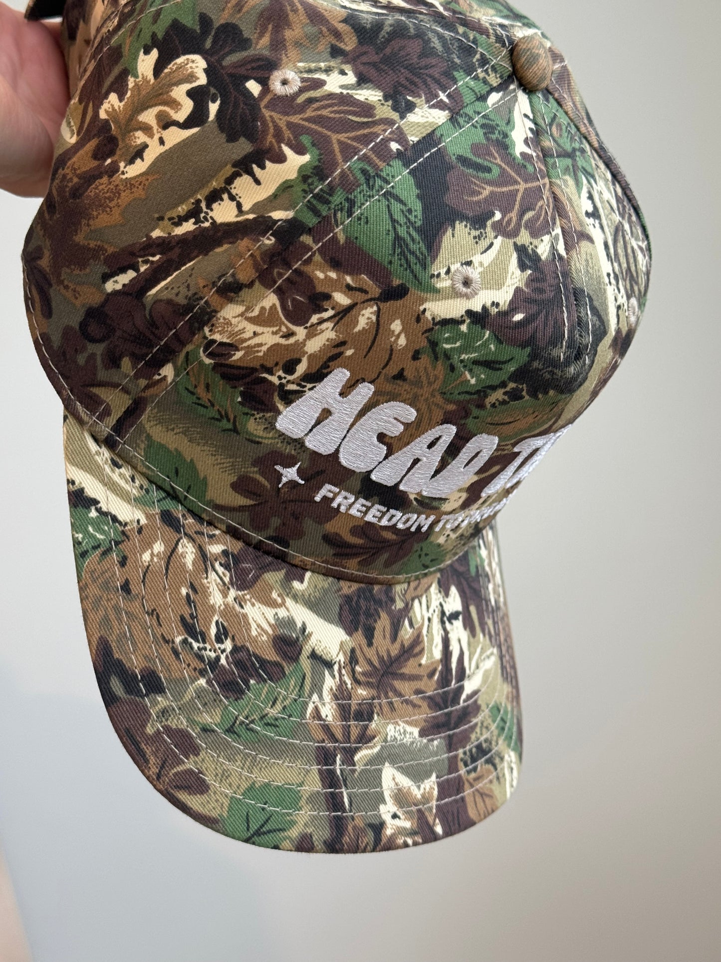 Camo Embroidered Trucker