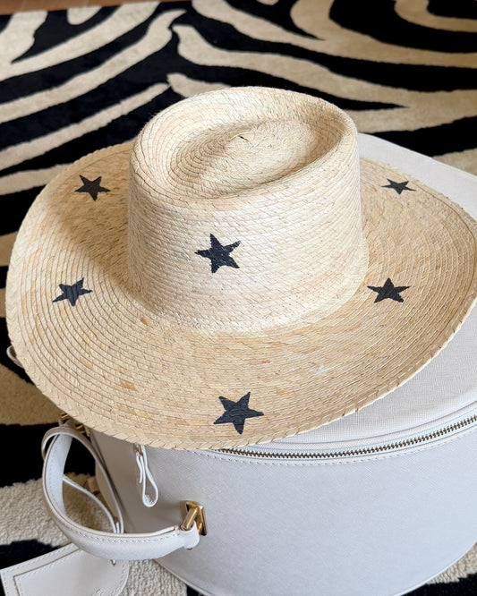 1 of 1: Black Starry Gambler Hat
