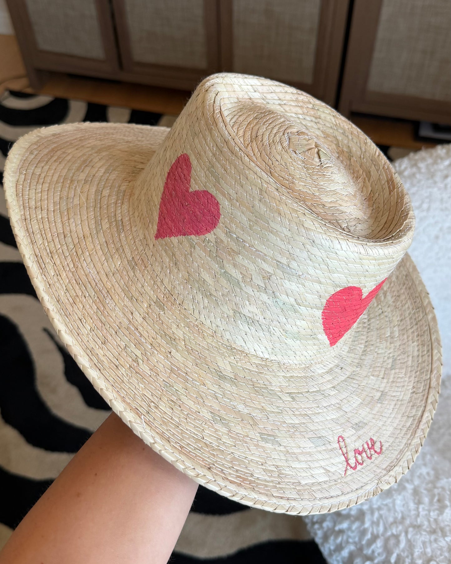 1 of 1: Pink Lover Gambler Hat