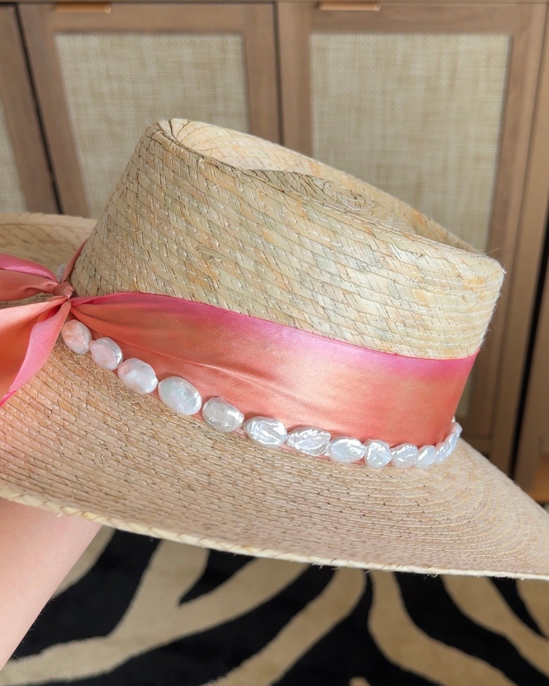 1 of 1: Creamsicle Pearl Gambler Hat