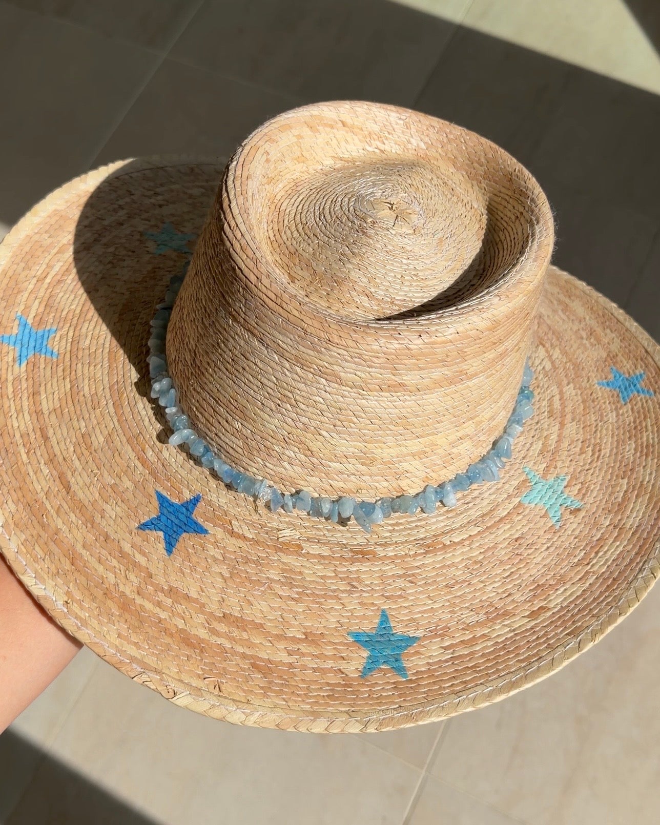 1 of 1: Blue Star Gambler Hat