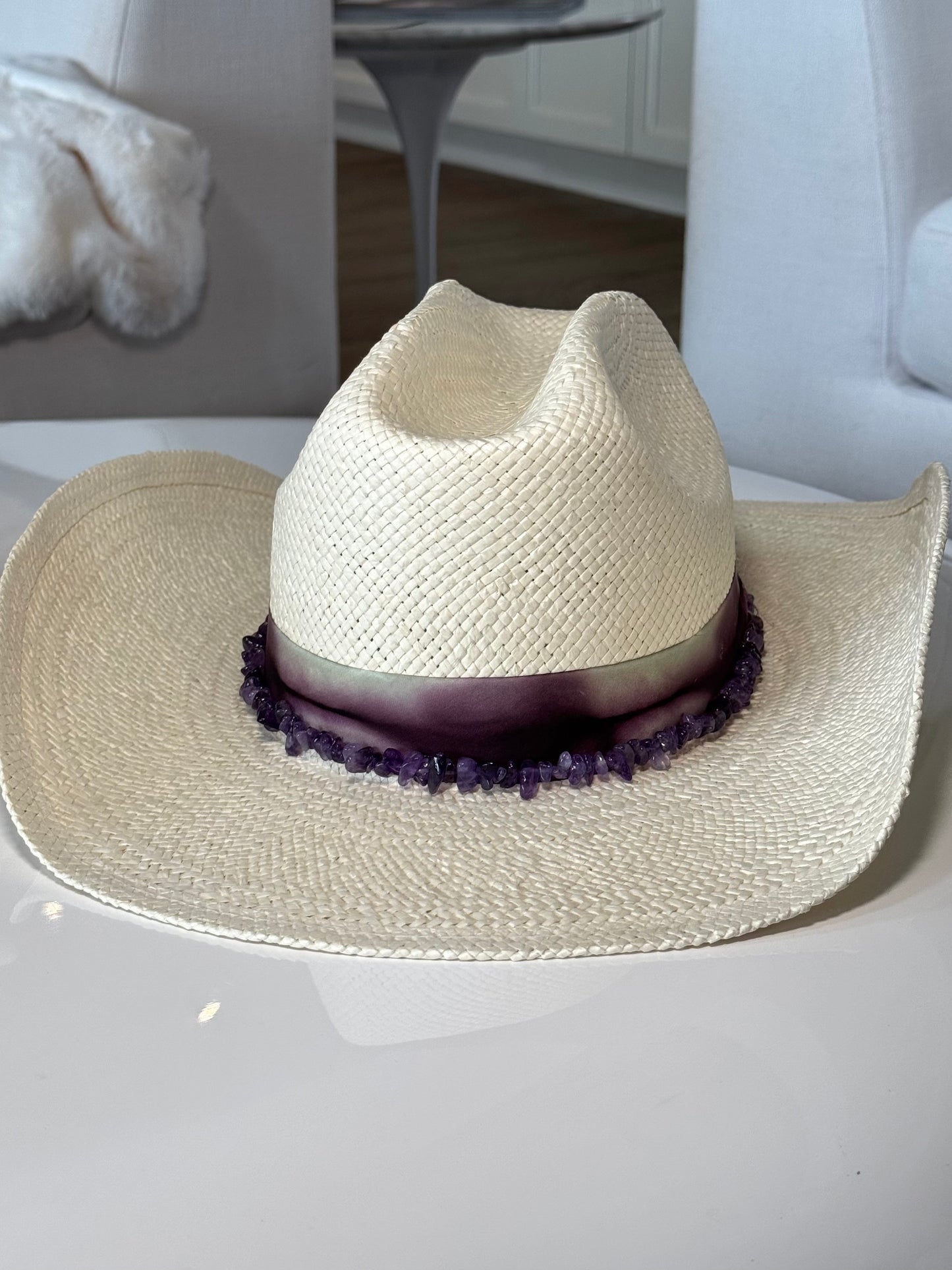 Amethyst Crystal Cowboy Hat