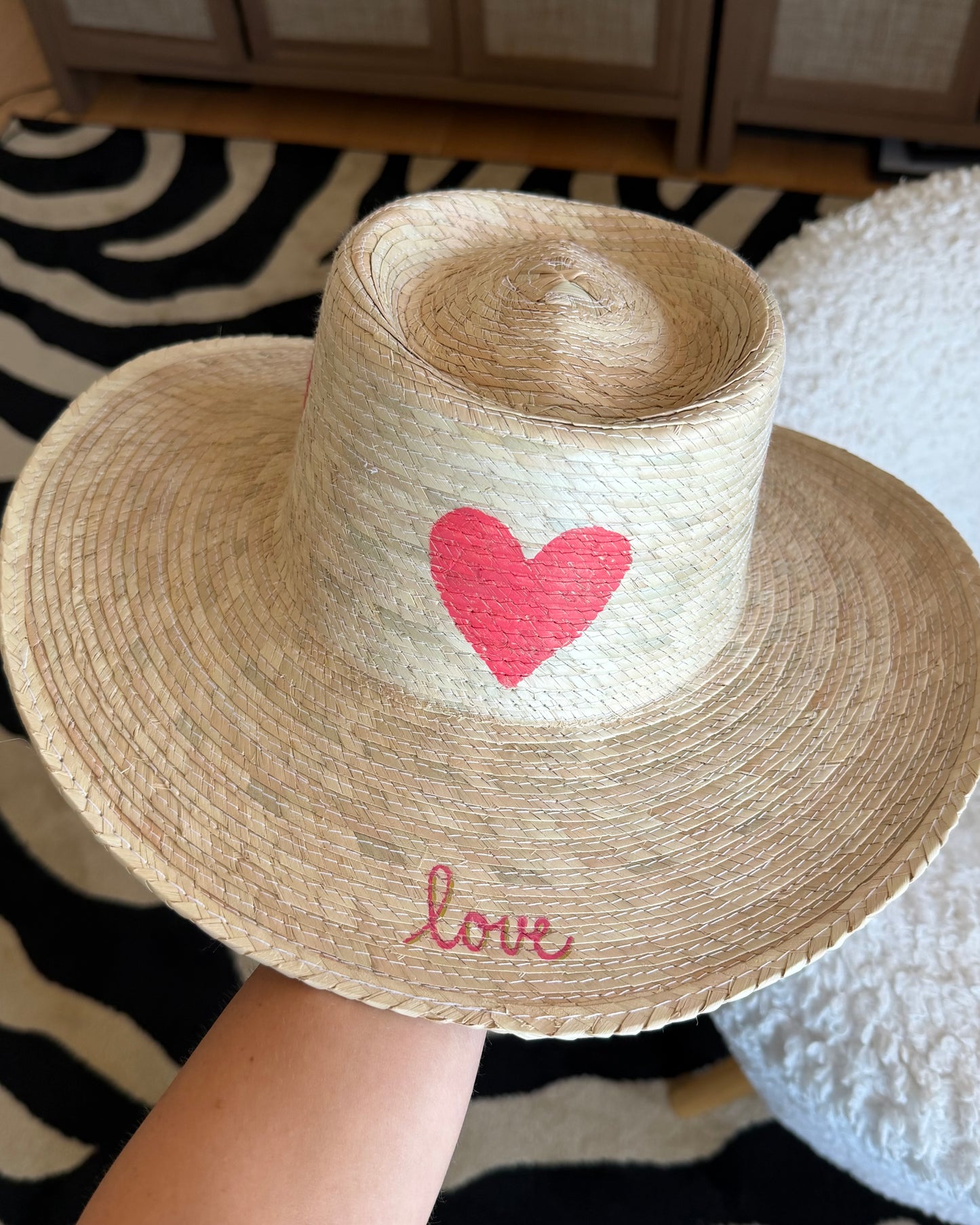 1 of 1: Pink Lover Gambler Hat