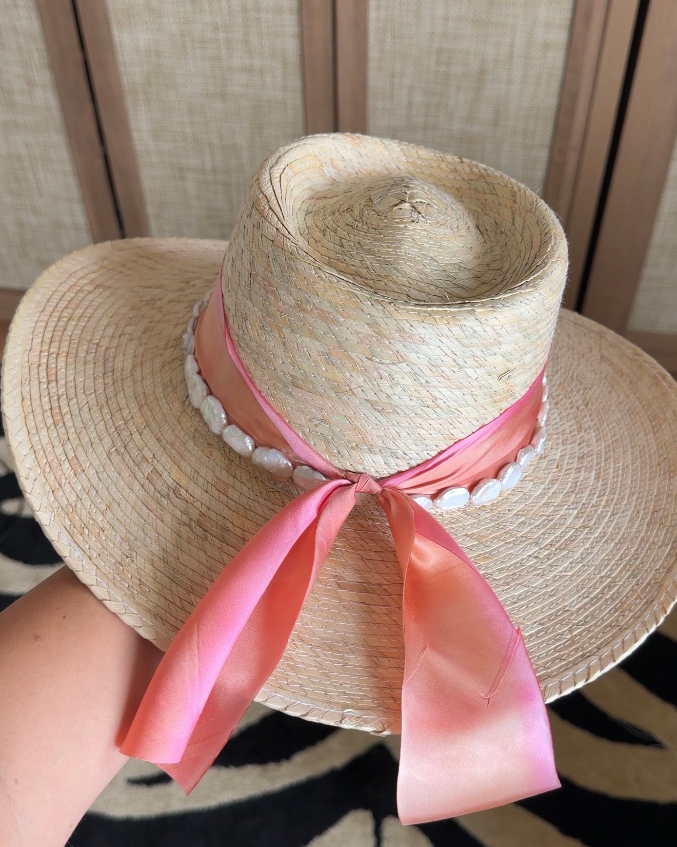 1 of 1: Creamsicle Pearl Gambler Hat