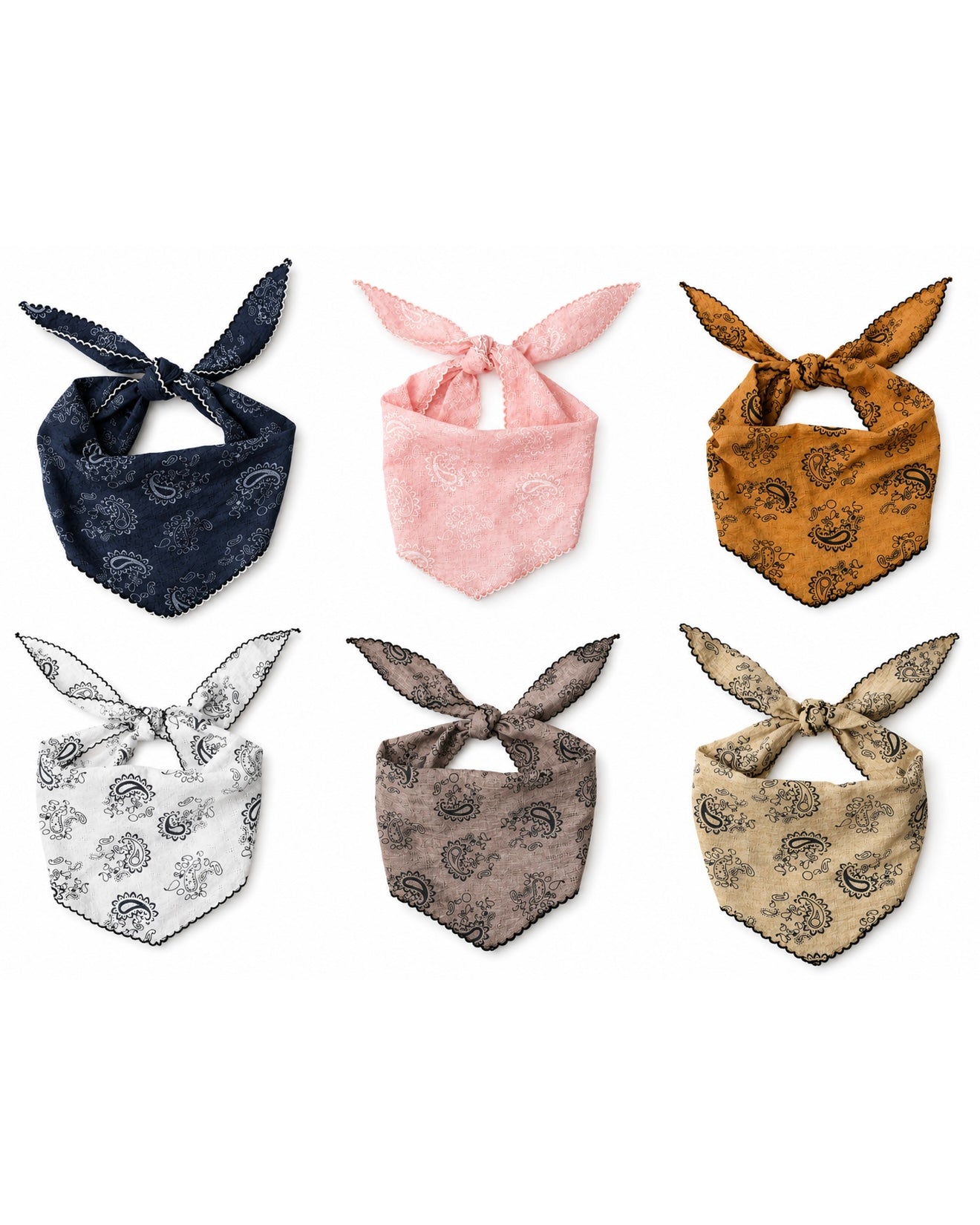 Paisley Triangle Head Scarfs