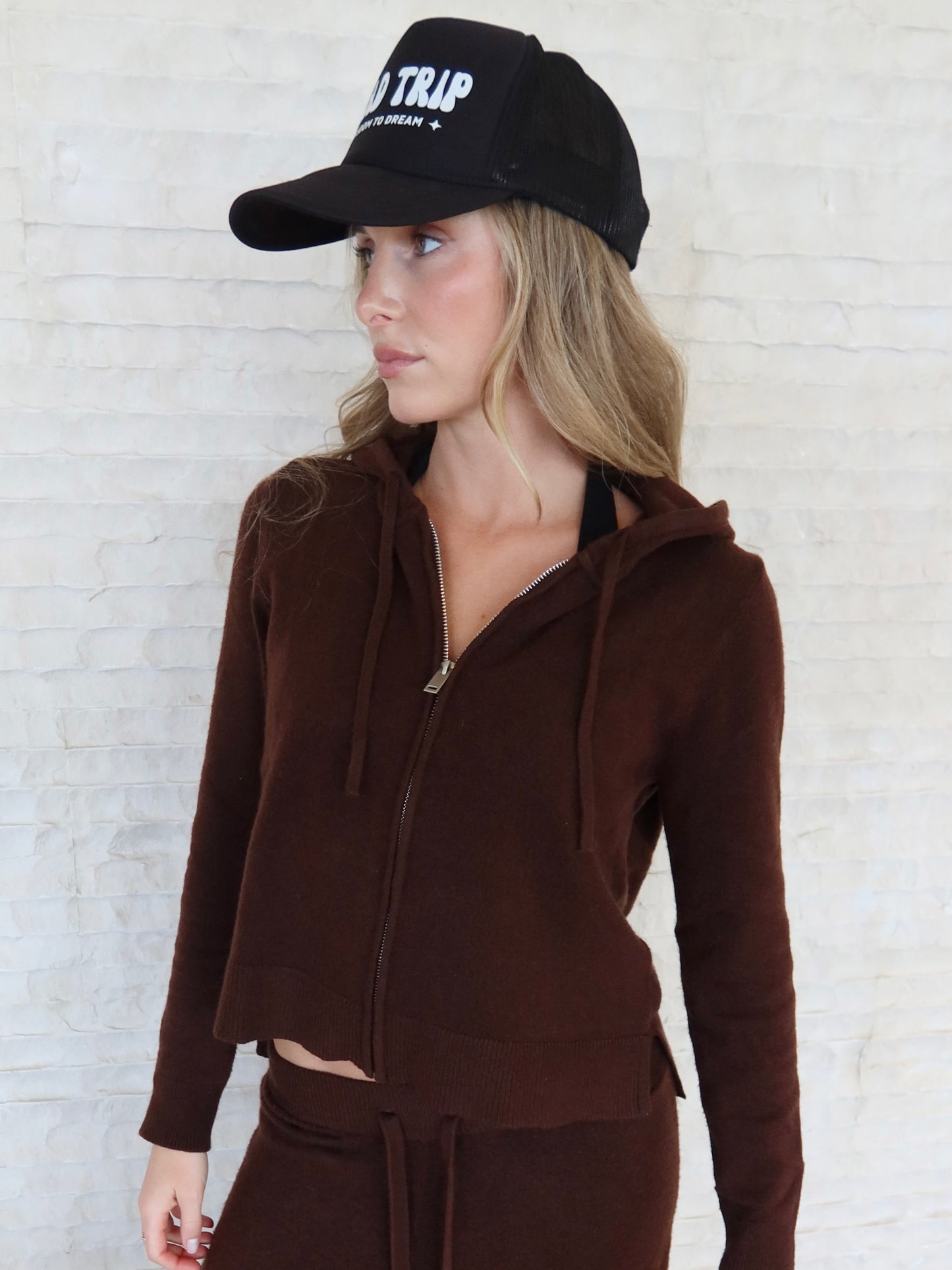 Mocha Cozy Zipper Jacket